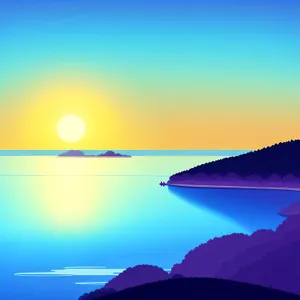 Mesmerizing Sunrise Over Serene Ocean