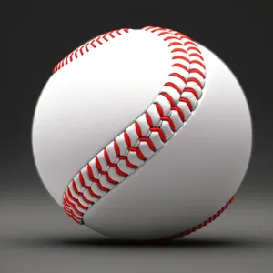Baseball Stitched Game Ball - Sport Symbol