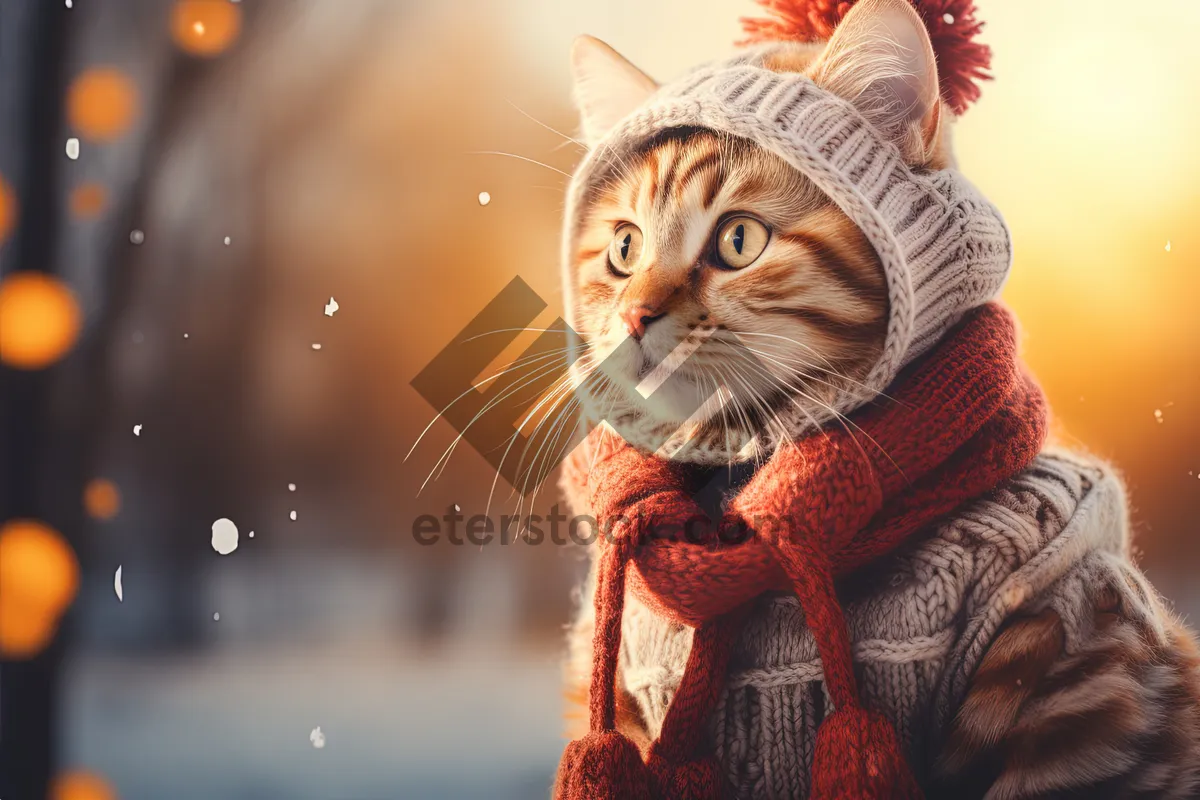 Picture of Playful Gray Tabby Kitten with Adorable Eyes