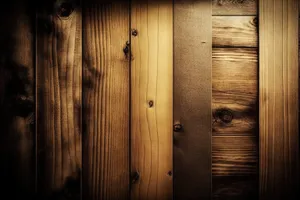 Vintage wooden door with rustic patina and texture.