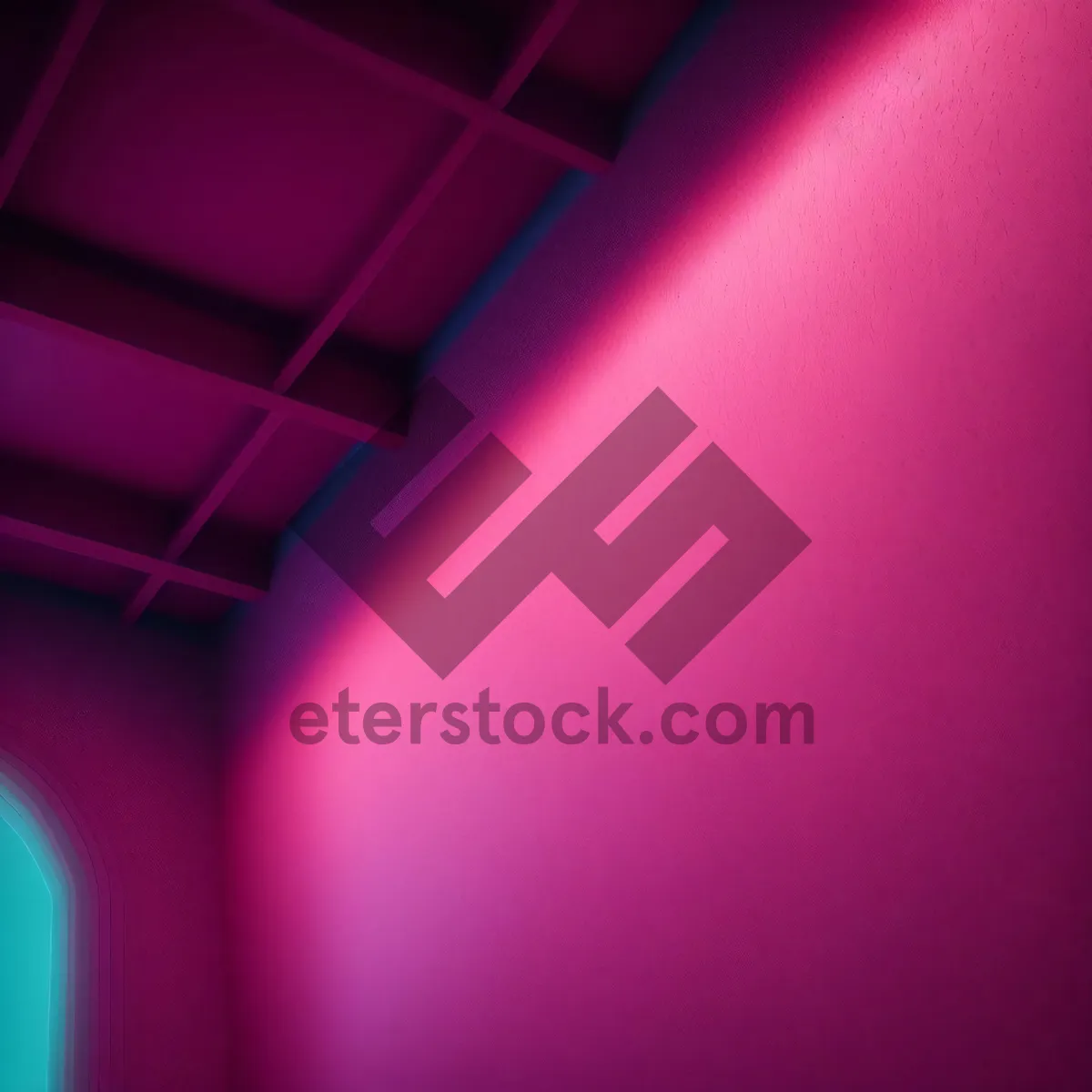 Picture of Vibrant Laser Light Artwork in Digital Space