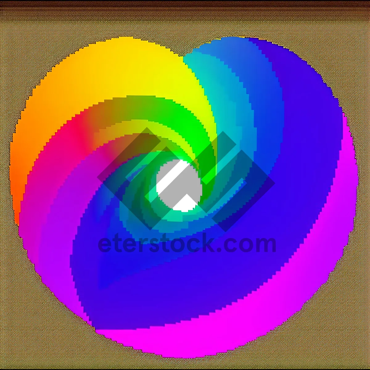 Picture of Vibrant Rainbow Fractal: Colorful Abstract 3D Art