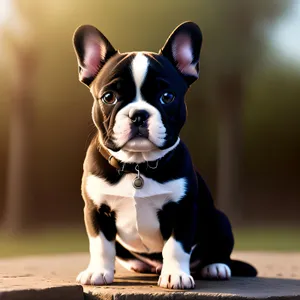 Meet an endearing bulldog puppy, a purebred canine companion that will steal your heart
