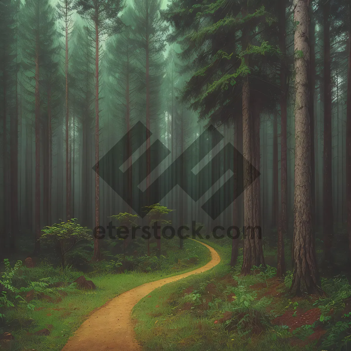 Picture of Serene Path amidst Lush Greenery