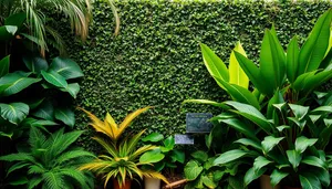 Tropical Agave Plant in Garden Oasis