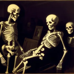 Terrifying Skeletal Sculpture Represents Death's Embrace