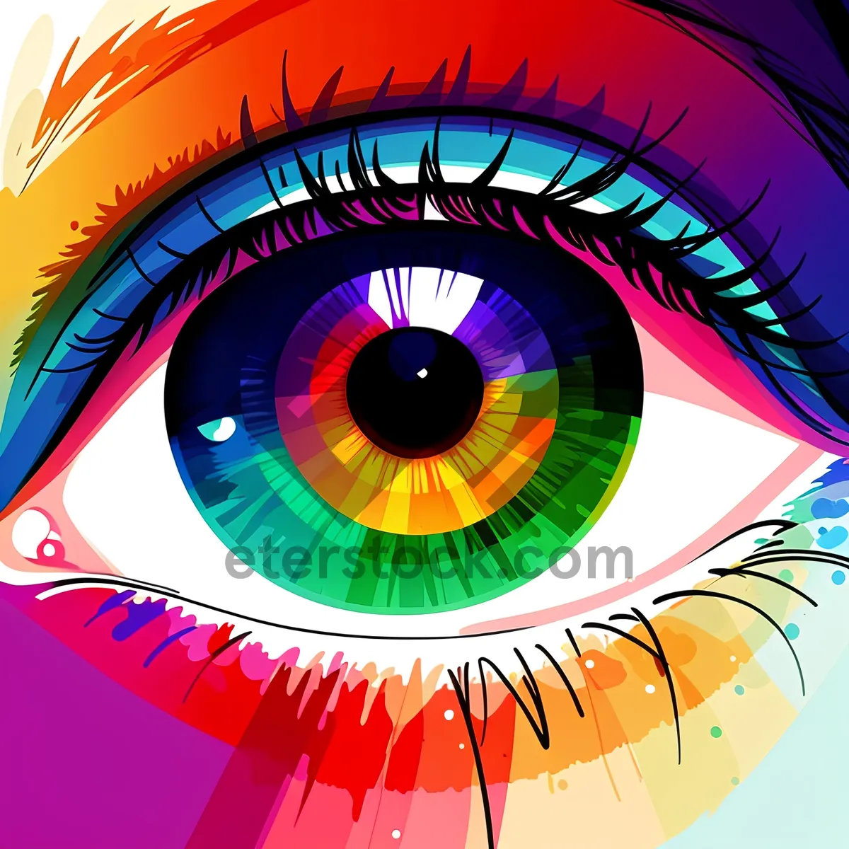 Picture of Vibrant Artistic Graphic Design Masterpiece