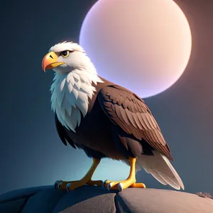 Majestic Bald Eagle Soaring Gracefully in Nature's Realm.