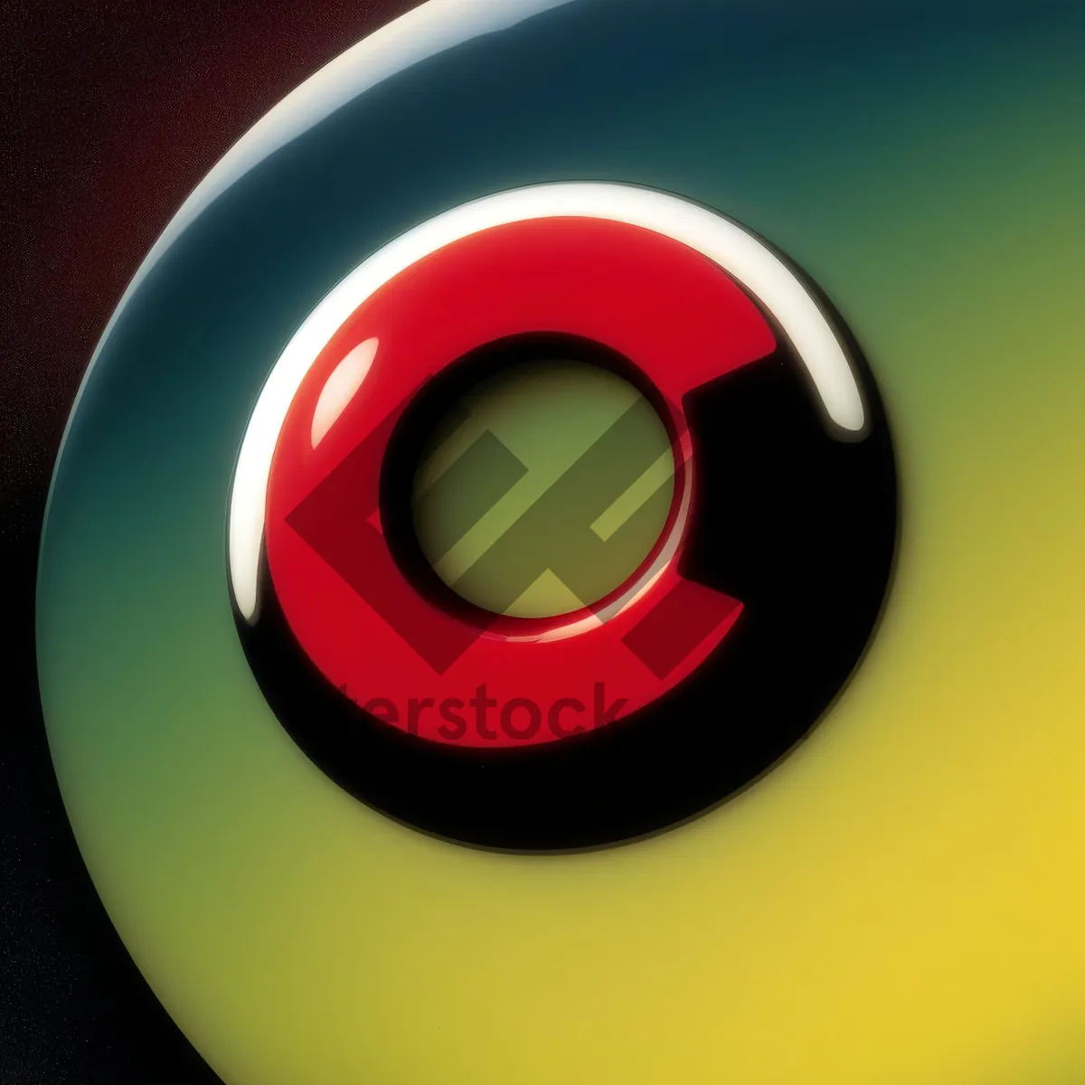 Picture of Shiny 3D Circle Button Icon