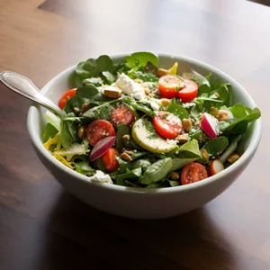 Delicious Gourmet Salad with Fresh Vegetables