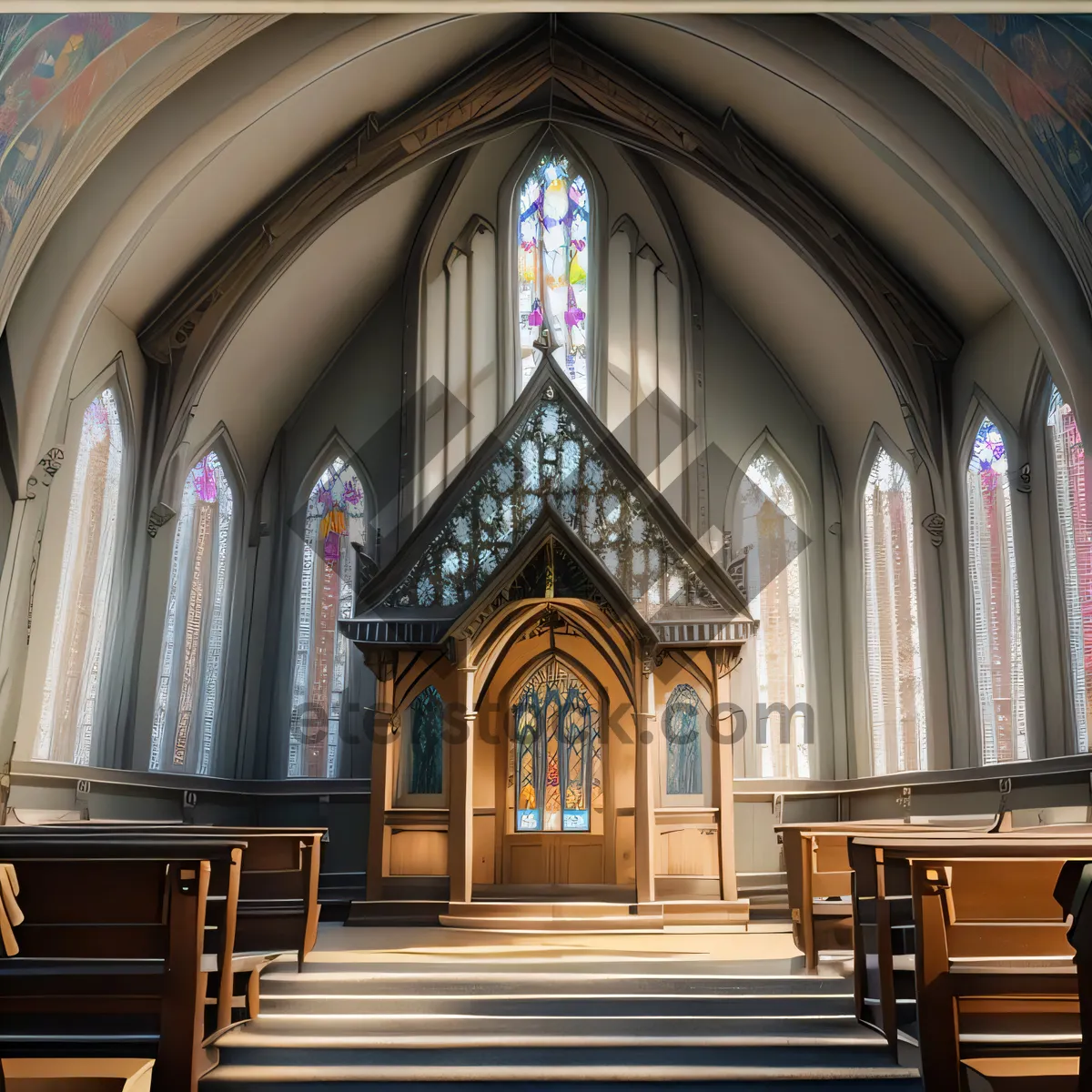 Picture of Historic Cathedral Organ: Symbol of Sacred Music