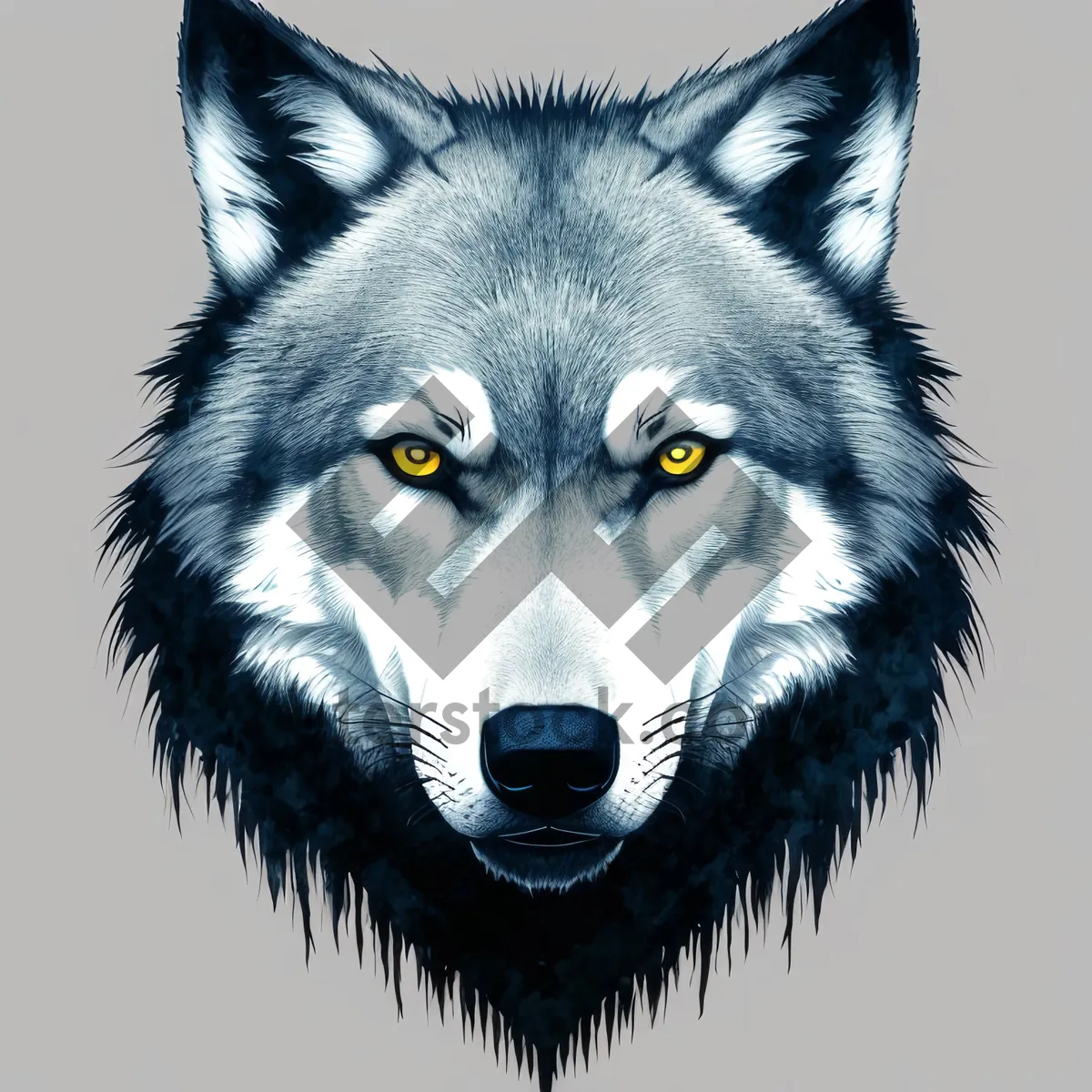 Picture of White Wolf Portrait: Majestic and Mesmerizing Domestic Canine