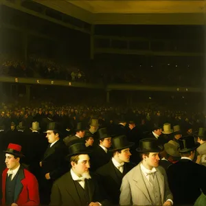 Professional business team in executive suits meeting