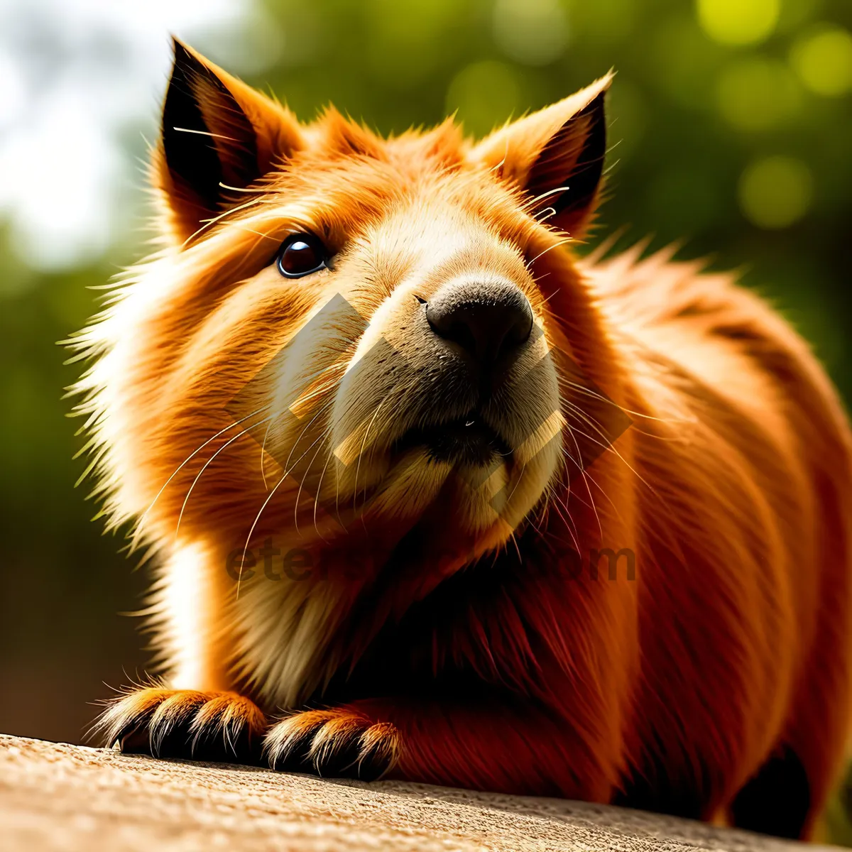 Picture of Furry Terrier Dog with Cute Whiskers