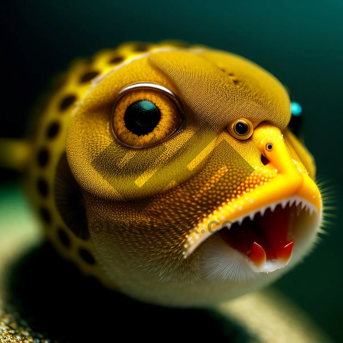 Picture of Child's mesmerizing eye gazes at anemone fish