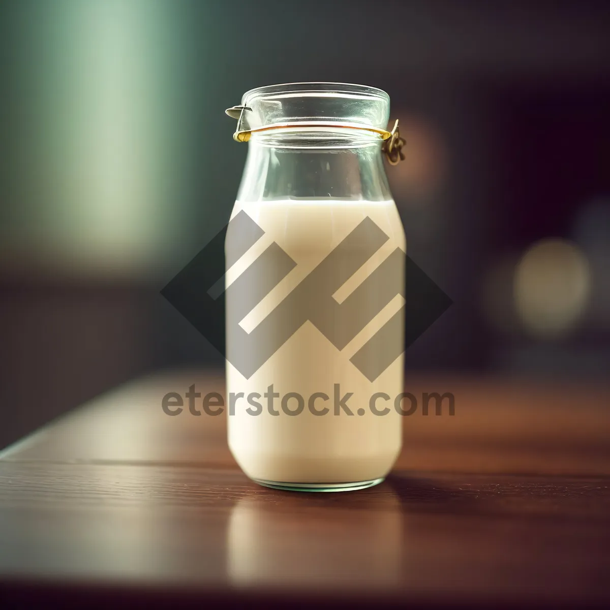 Picture of Fresh Milk Glass Bottle - Healthy Dairy Drink