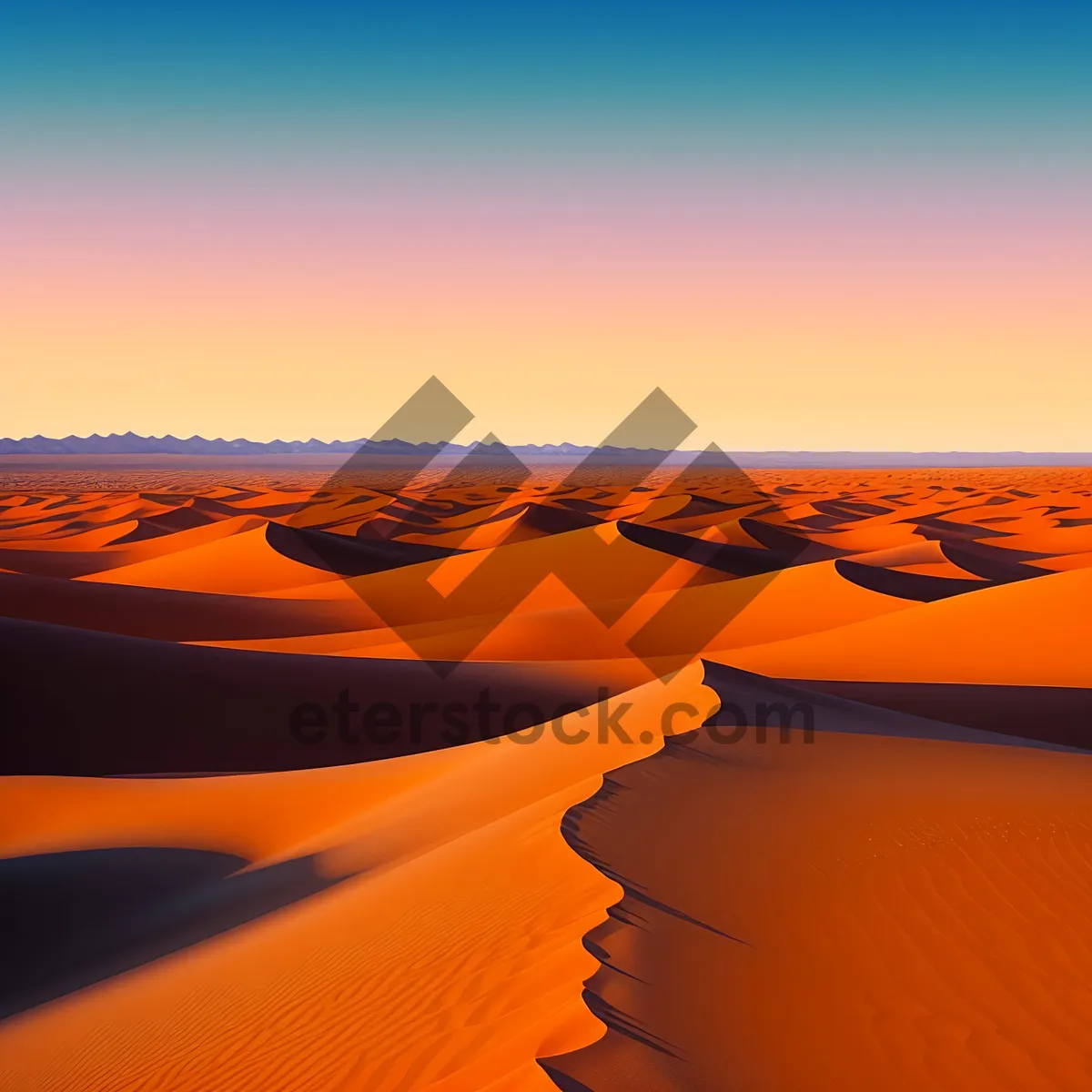 Picture of Golden Sands: Desert Dunes Under Moroccan Sun