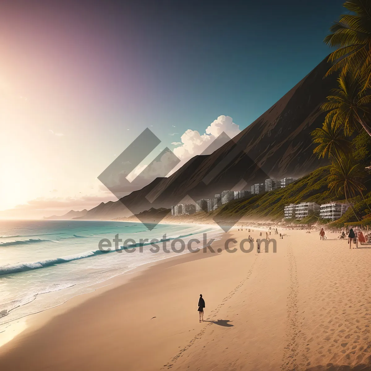 Picture of Turquoise Shore: Idyllic Tropical Beach Paradise