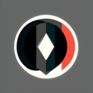 Patriotic Round Button Icon