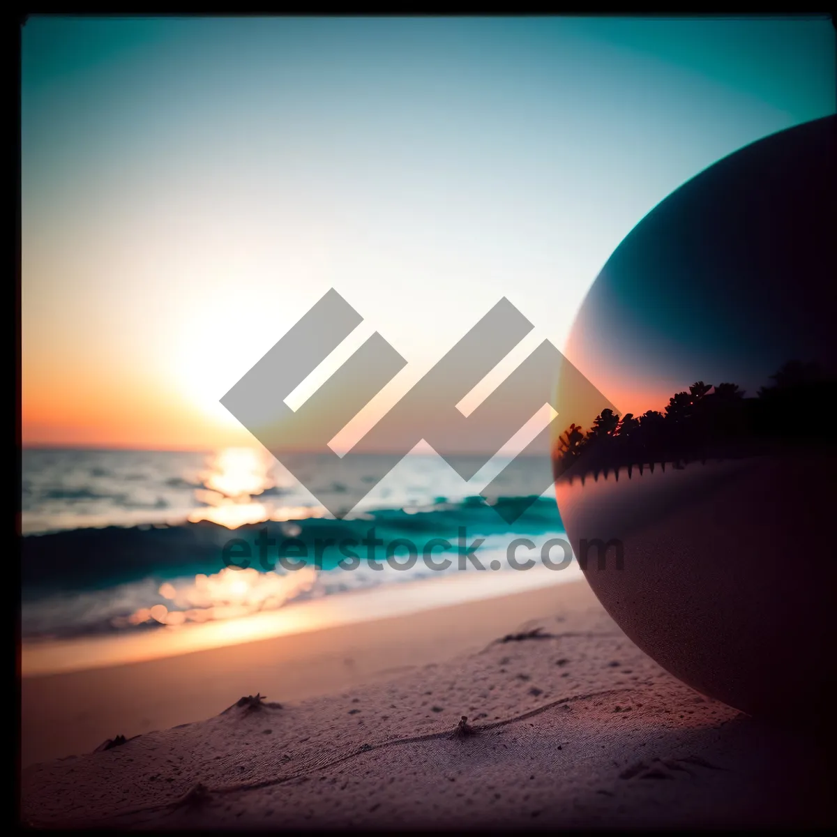 Picture of Sunset over Tropical Beach Paradise