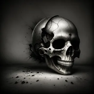 Horror-themed Skull Mask Ball Attire