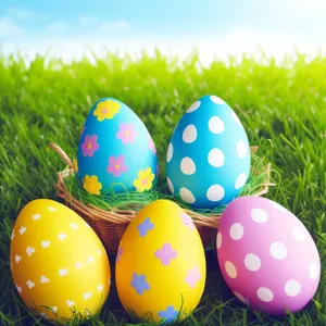 Vibrant Easter Egg Celebration