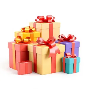 Festive Business Gift Box with 3D Bow