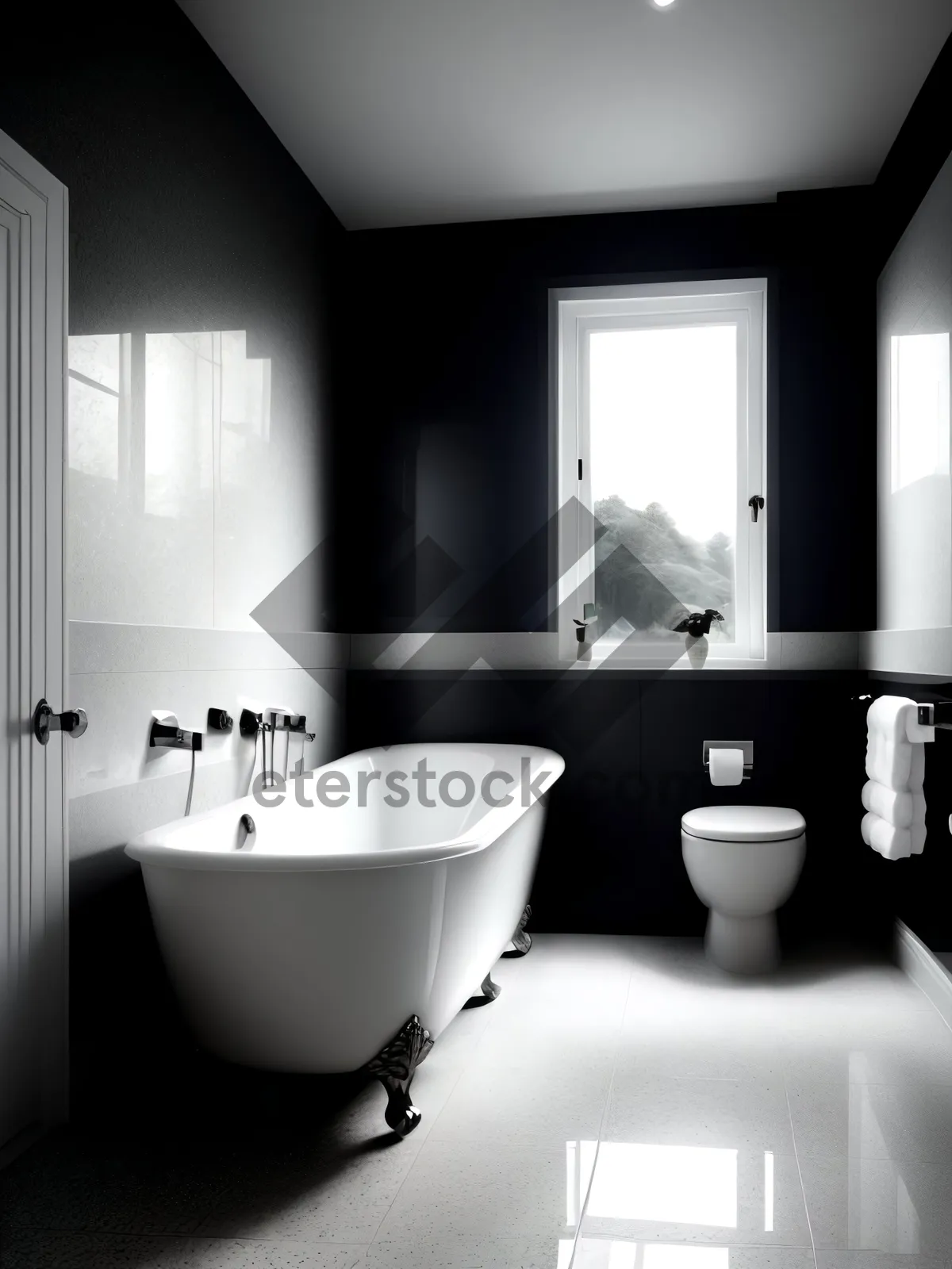 Picture of Modern Luxury Bathroom with Stylish Fixtures