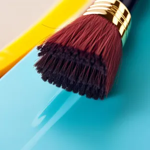 Artistic Paintbrush Tool in Vibrant Colors