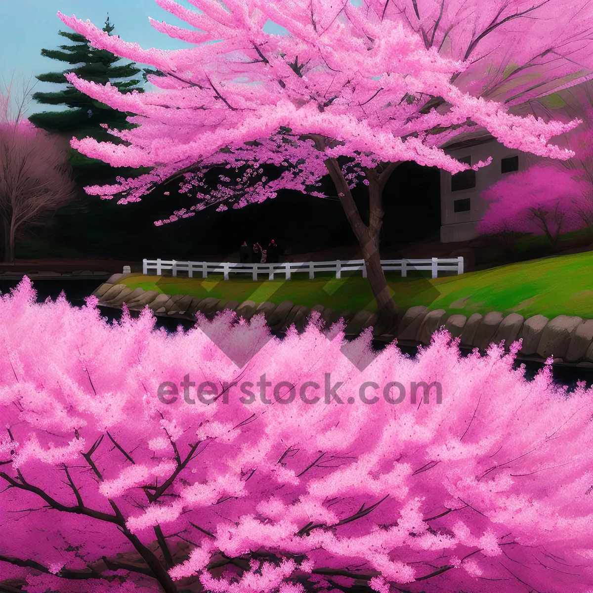 Picture of Blooming Rhododendron - A Burst of Color