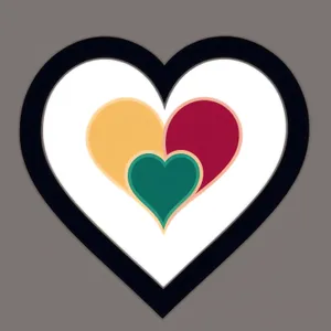 Love Symbol - Shiny Hearts Graphic Design