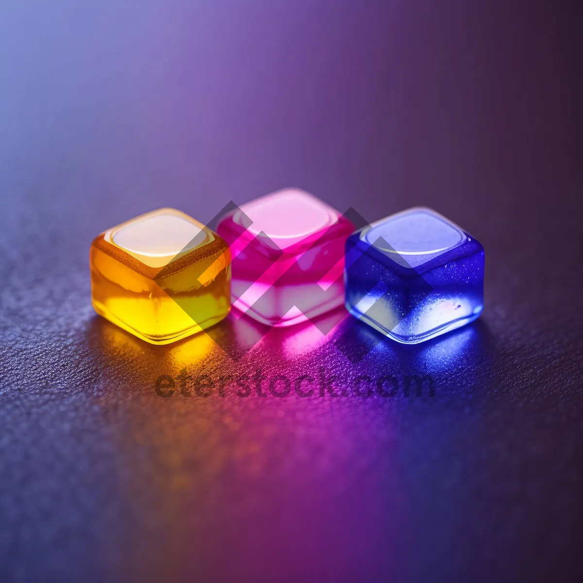 Picture of Vibrant LED Colors Illuminating Brightly