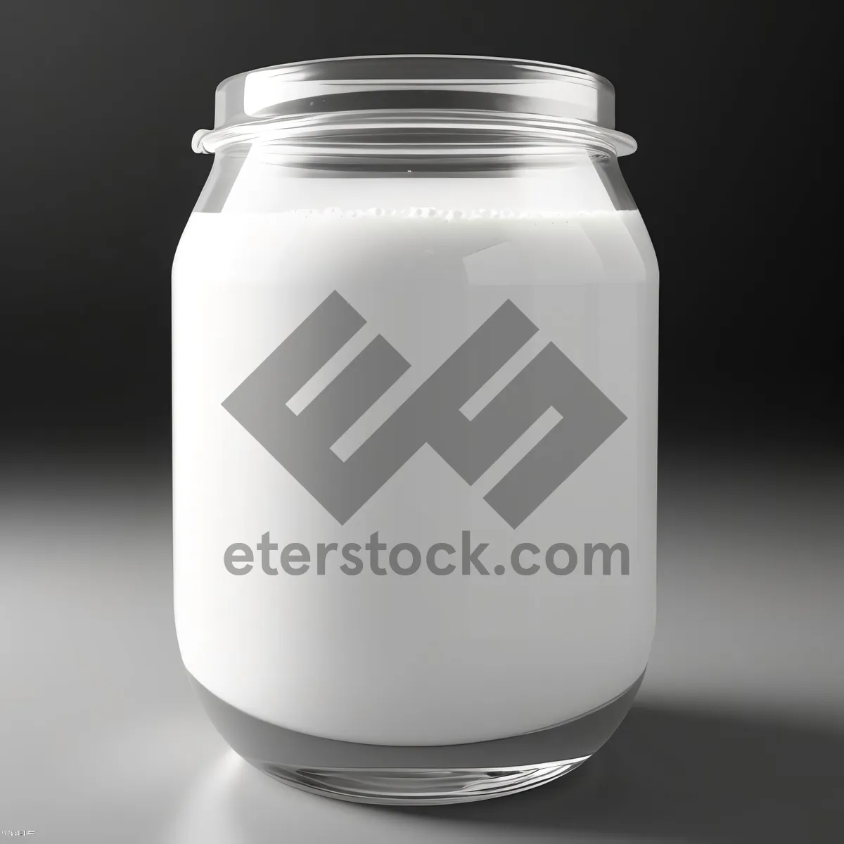 Picture of Fresh Milk in Glass Jar, a Healthy Dairy Delight