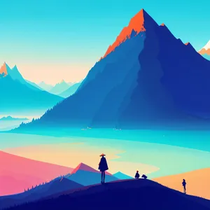 Majestic Skyline: Pyramid Mountains in Dunescape