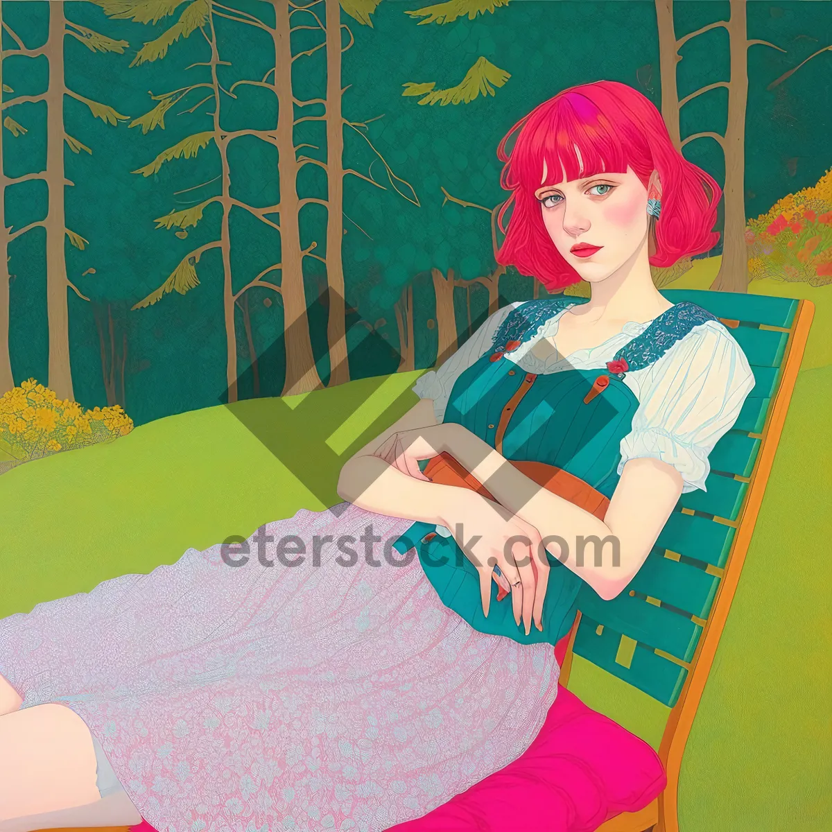 Picture of Happy students learning in art-filled classroom