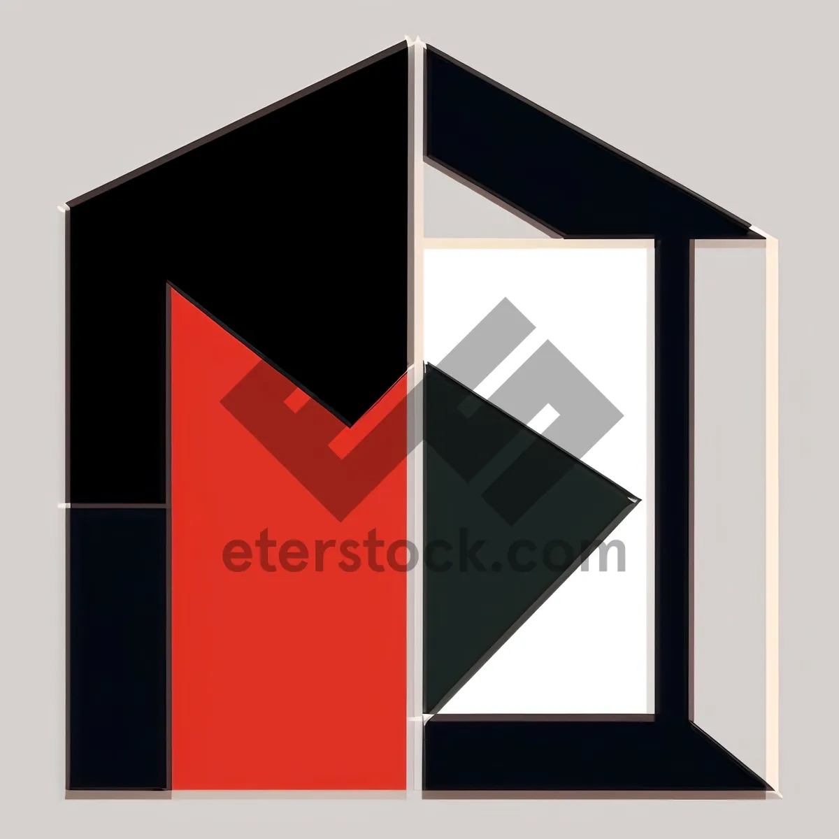 Picture of 3D Design Symbol on Blank Business Box