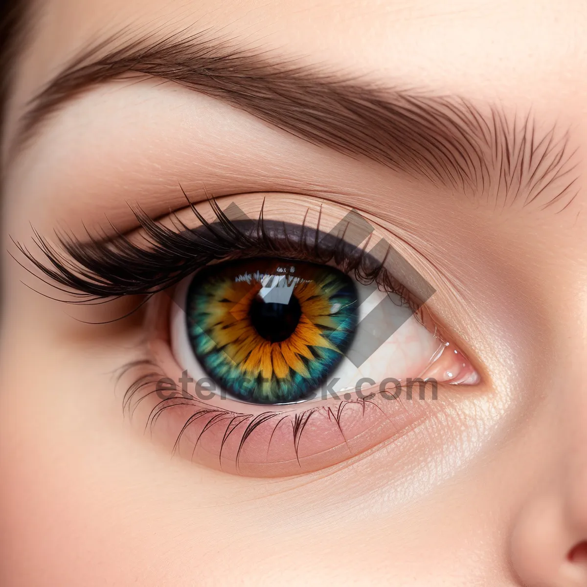 Picture of Stunning Eyebrow Makeup Enhancing Eye Definition