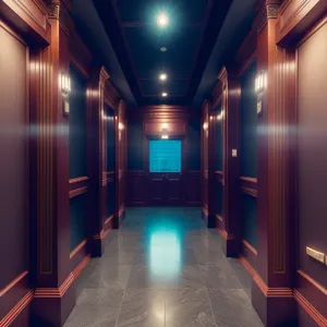 Modern Interior Hall with Basement Ambience