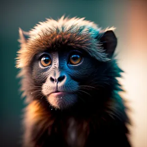 Cute Baby Monkey with Expressive Eyes