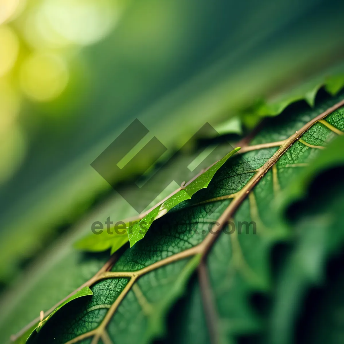 Picture of Vibrant Summer Drop on Leaf