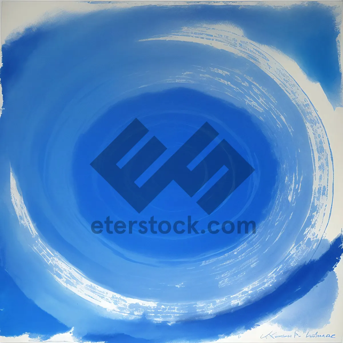 Picture of Clear Water Splash in Porcelain Circle