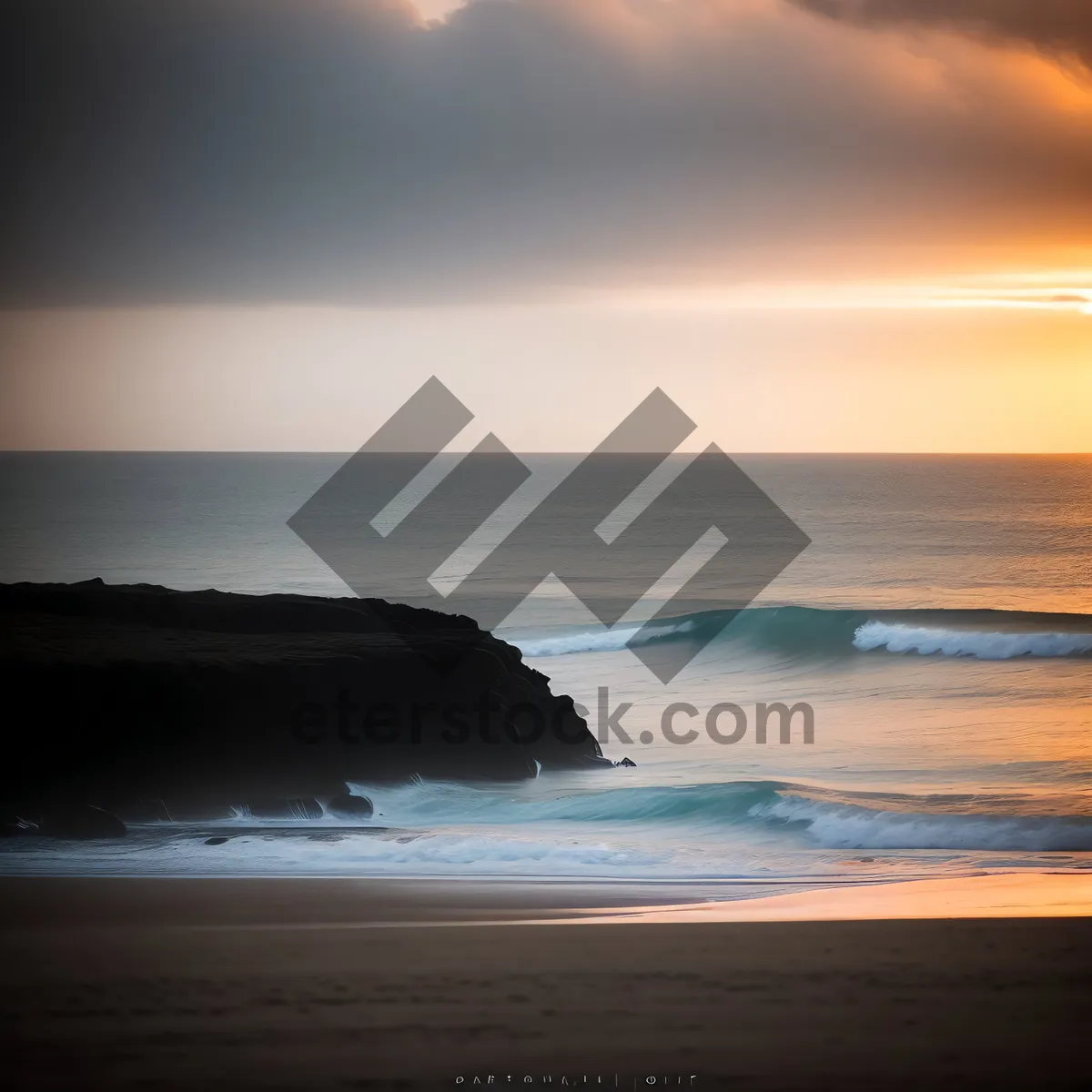 Picture of Serene Sunset over Tropical Beach