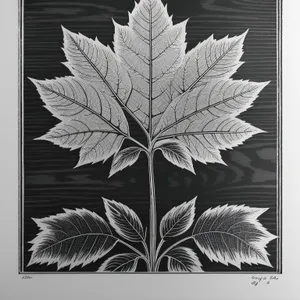 Artistic Leaf Pattern Design for Wallpaper