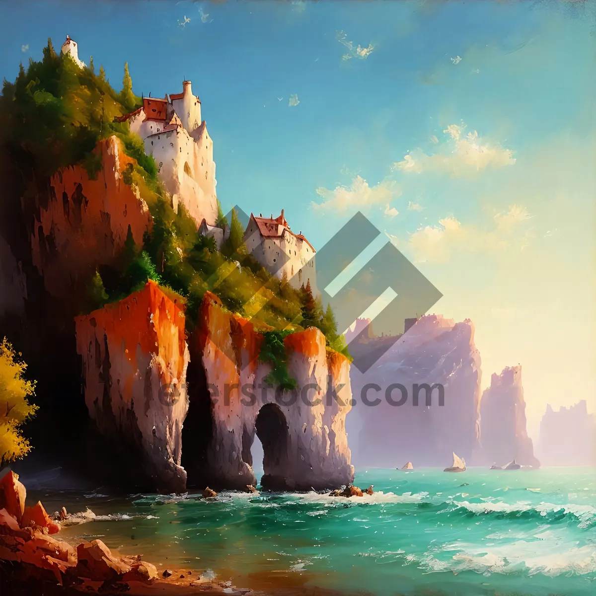 Picture of Majestic Coastal Canyon with Dramatic Cliffs