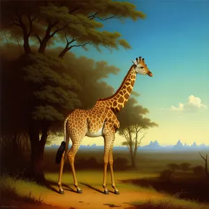 Giraffe in the Wild: Majestic Safari Beauty