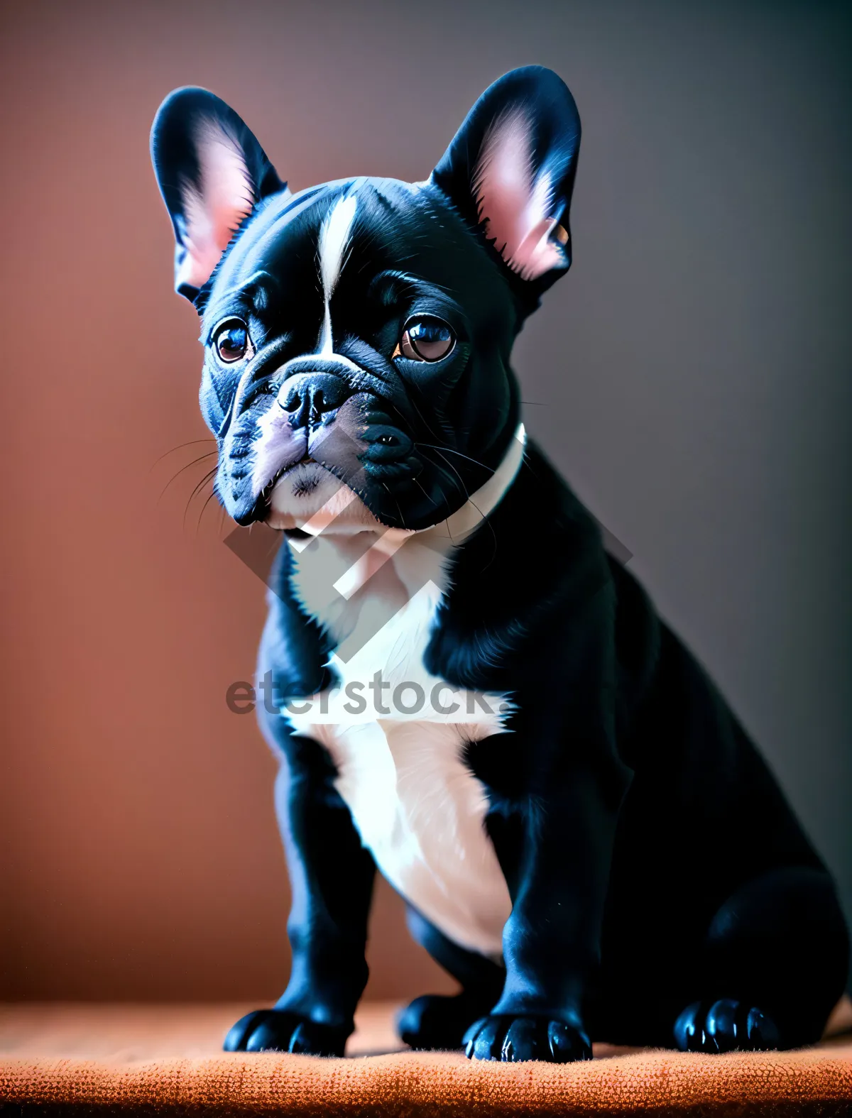 Picture of Cute Boxer Dog with Muzzle Restraint