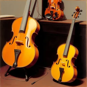 Musical Strings in Harmony: Guitar, Cello, Violin
