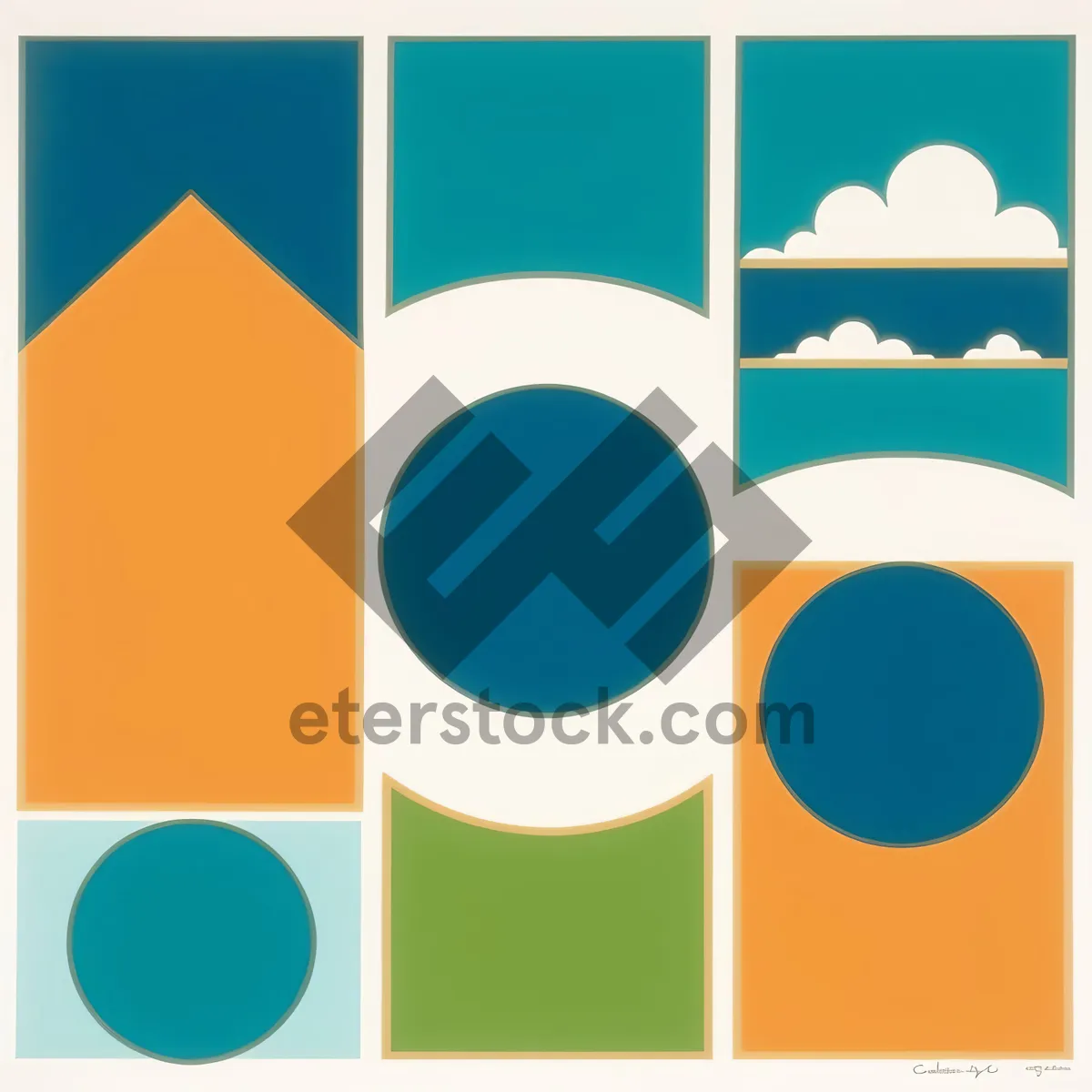Picture of Design icons: A collection of symbolic flag signs.