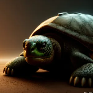 Protective Reptile in Slow Motion: Terrapin Turtle