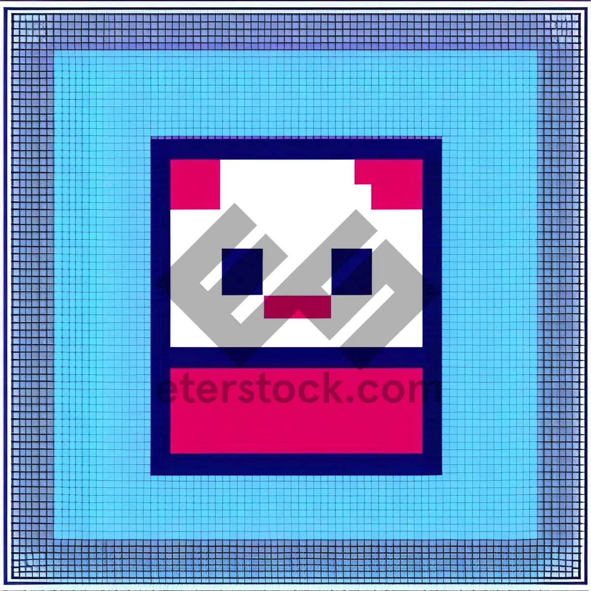 Picture of Web Design Icon: Pixel Grid Square